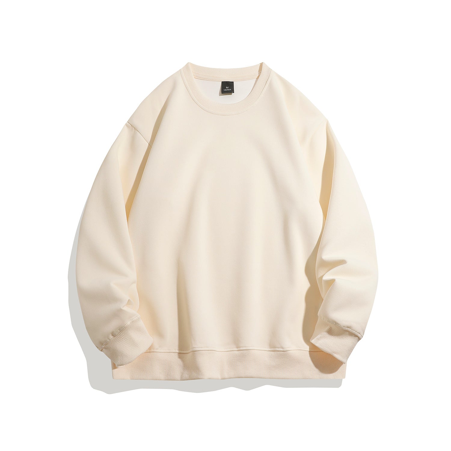 Men's Oversized Crew Neck Sweatshirt with Deep Fit, Raglan Sleeves, and Ribbed Cuffs Chichicherry