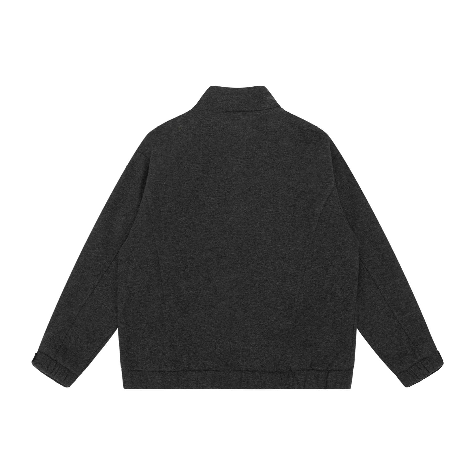 Women Boxy Zip Jacket with high stand-up collar, raglan sleeves and concealed zipper Chichicherry