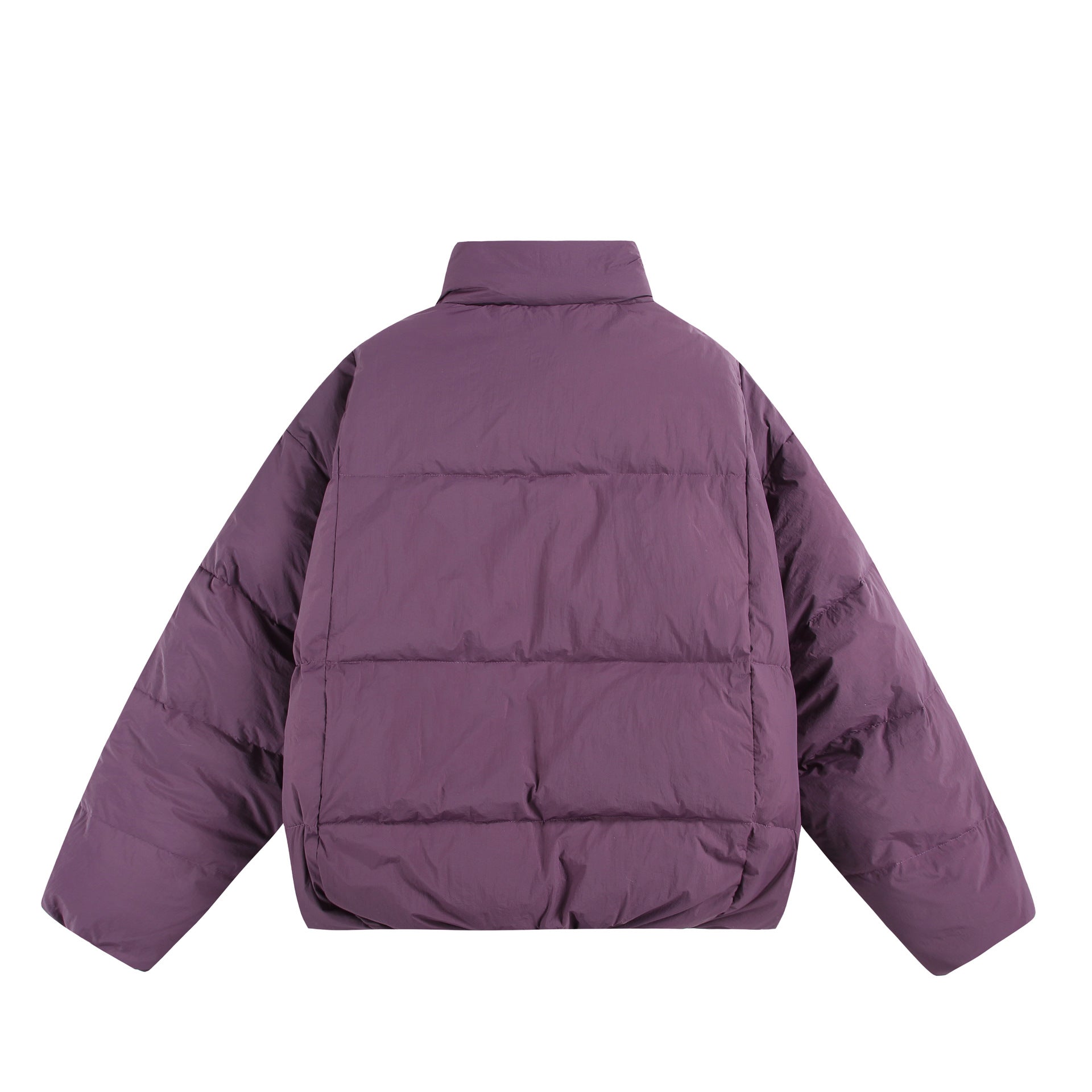 Ladies Oversized Padded Jacket with High Plush Collar and Wind Protection Placket Chichicherry