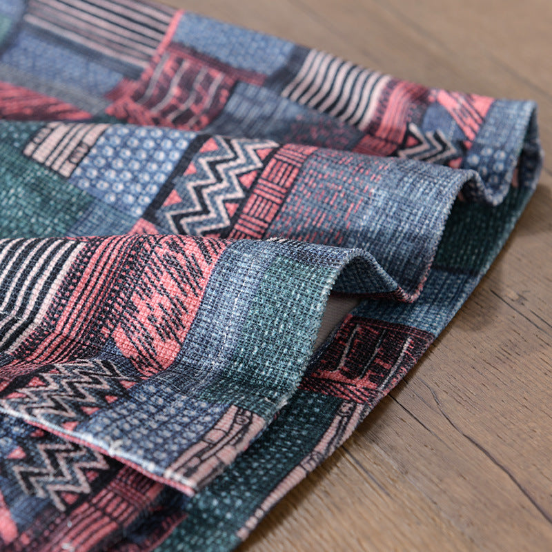 Men's Overshirt in Patchwork Look with Applied Chest Pockets Chichicherry