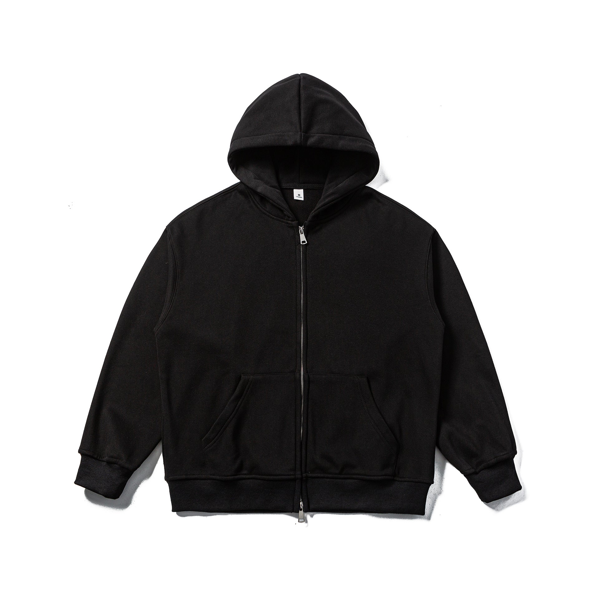 Unisex Hooded Sweat Jacket with Two-Way Zipper and Kangaroo Pocket Chichicherry