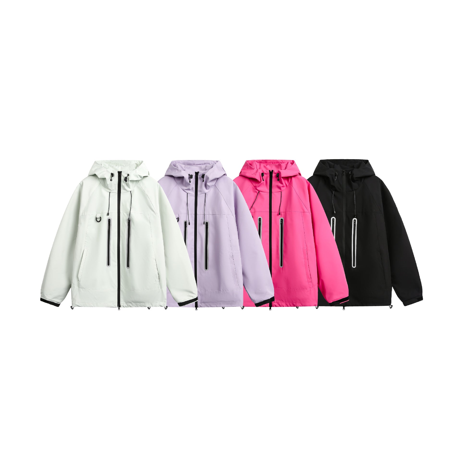 Women's Waterproof Parka Jacket with Hood and Sealed Zippers Chichicherry