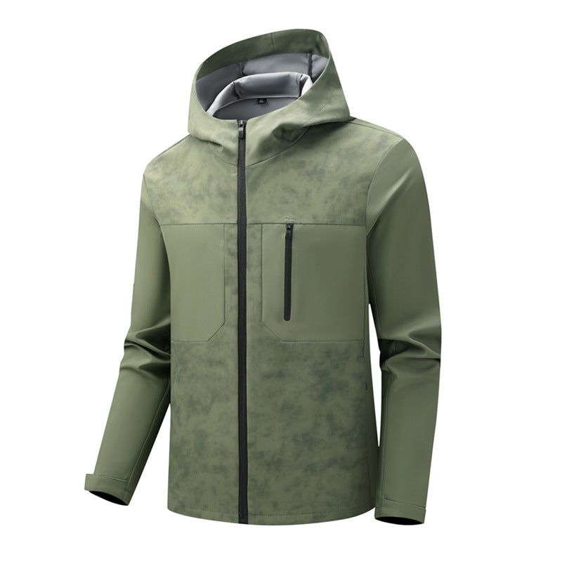 Men's Urban Softshell Hybrid with water-repellent coating, hood and chest zipper Chichicherry