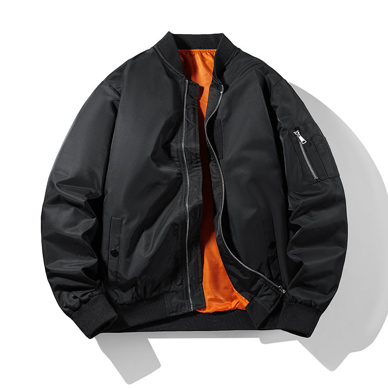 Men's aviator bomber jacket with thermal padding, arm pocket and ribbed cuffs Chichicherry