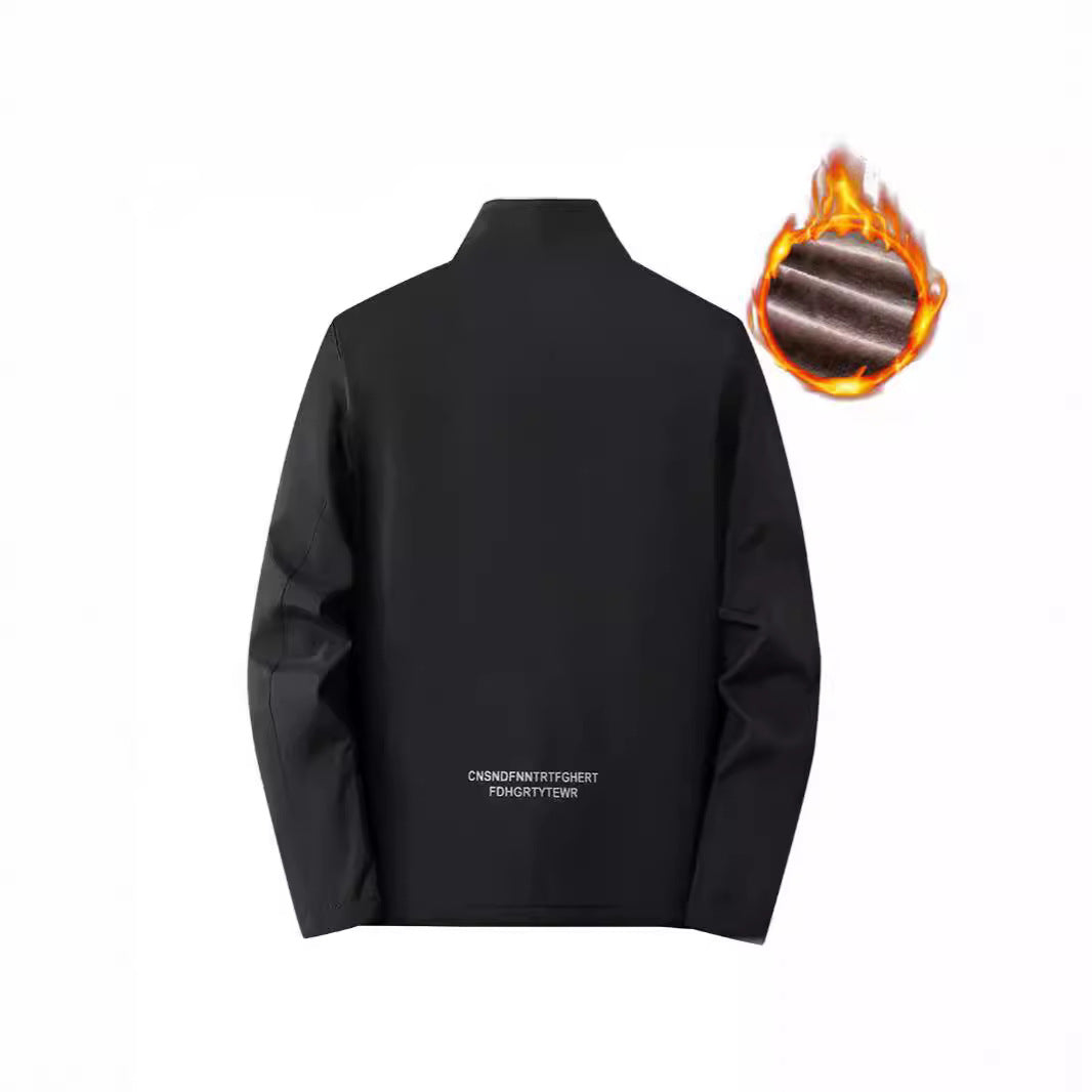 Men's thermo softshell jacket with full zip and teddy inner lining Chichicherry