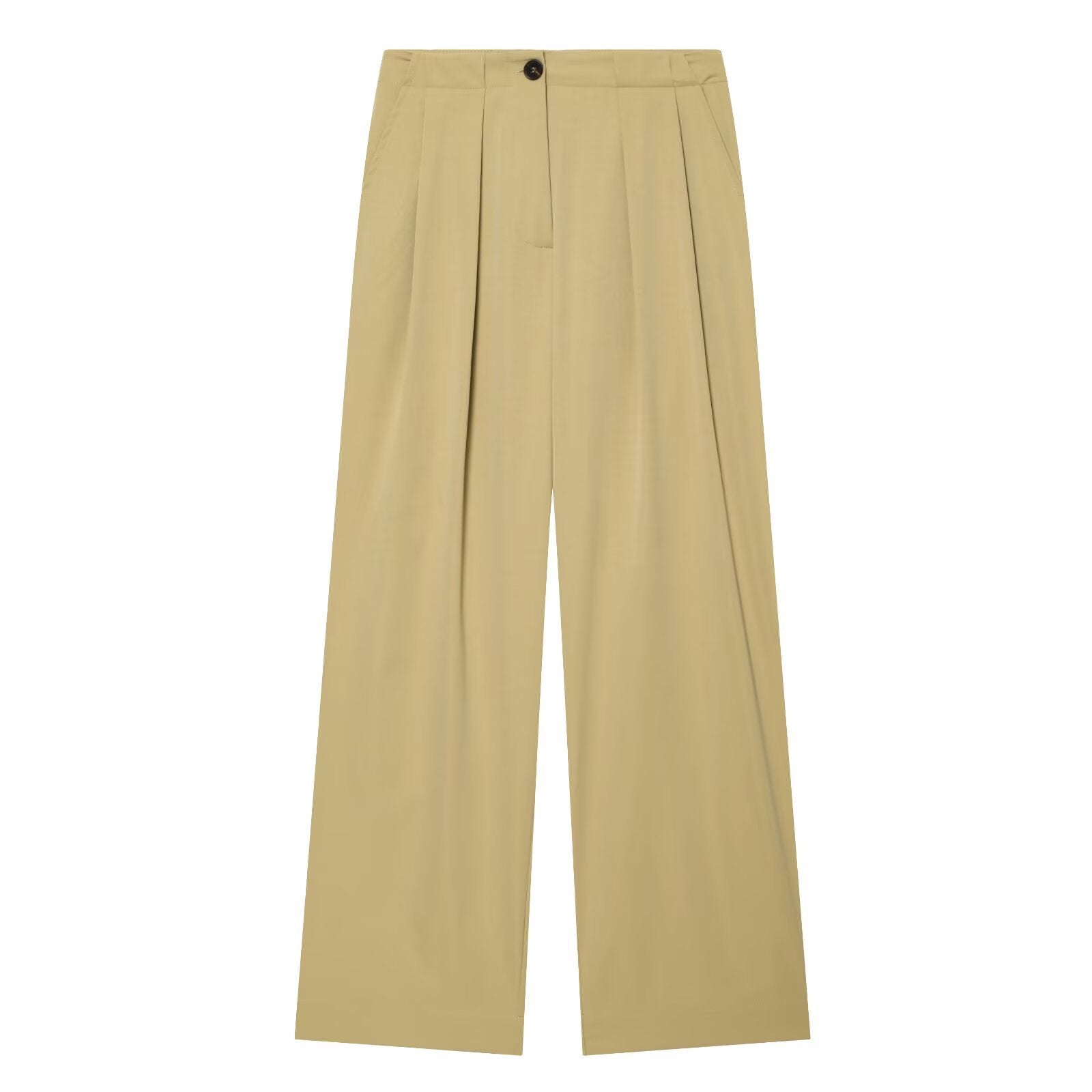 Women wide high-waisted pleated trousers with wide leg Chichicherry