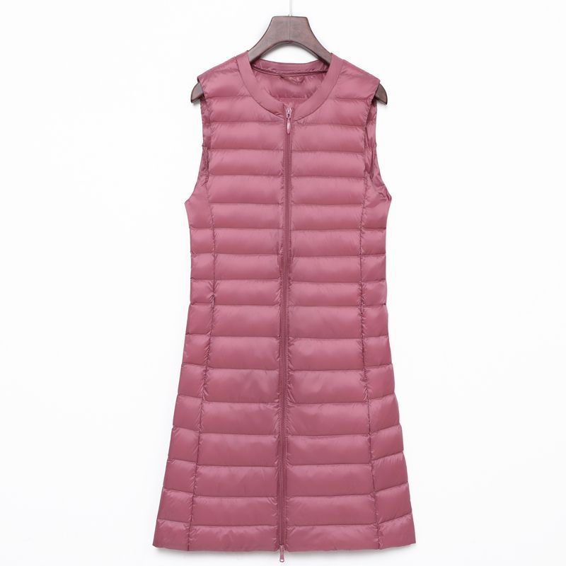 Ladies Long Quilted Thermal Vest with A-Line Silhouette Chichicherry
