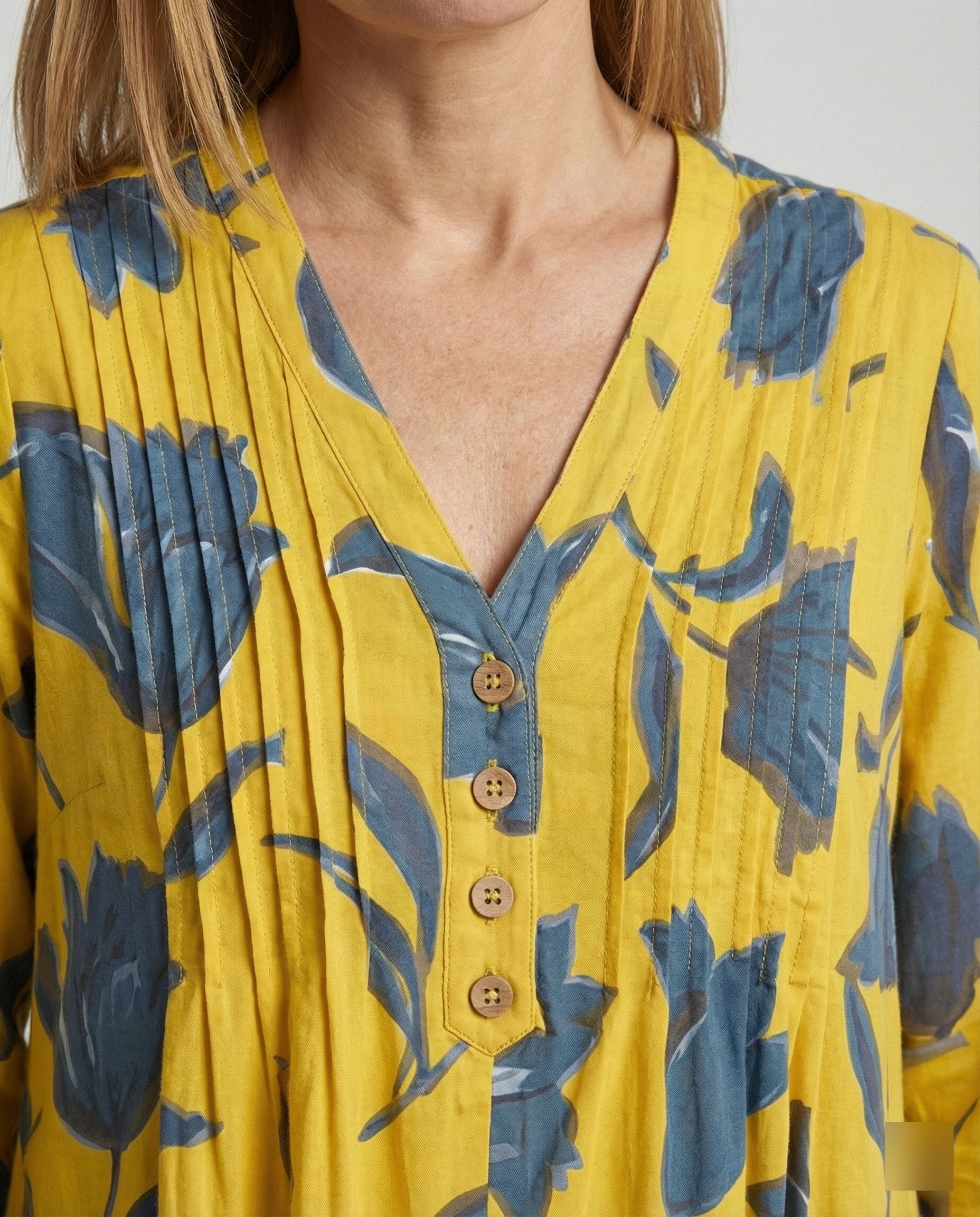 Women's Midi Dress V-Neck Flowing