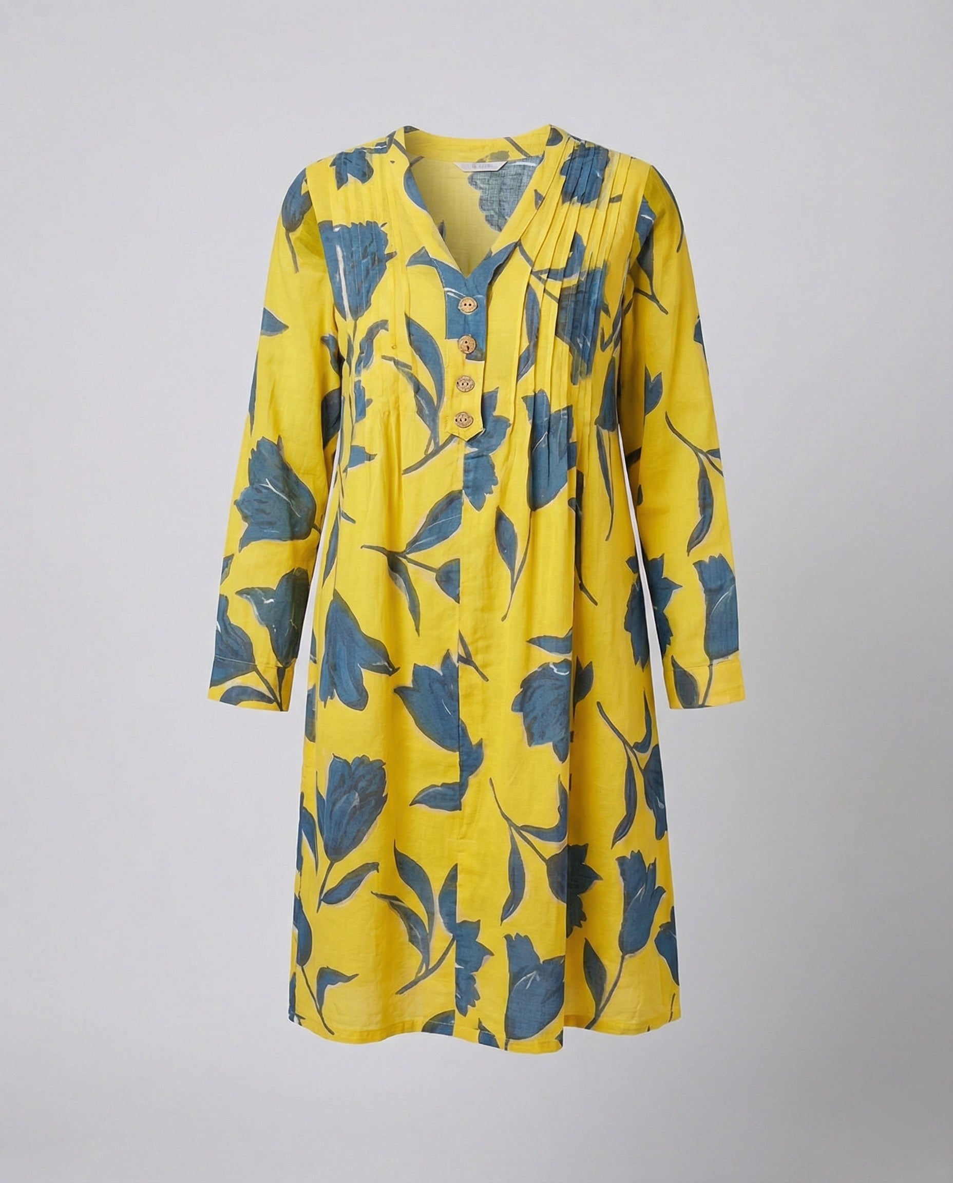 Women's Midi Dress V-Neck Flowing