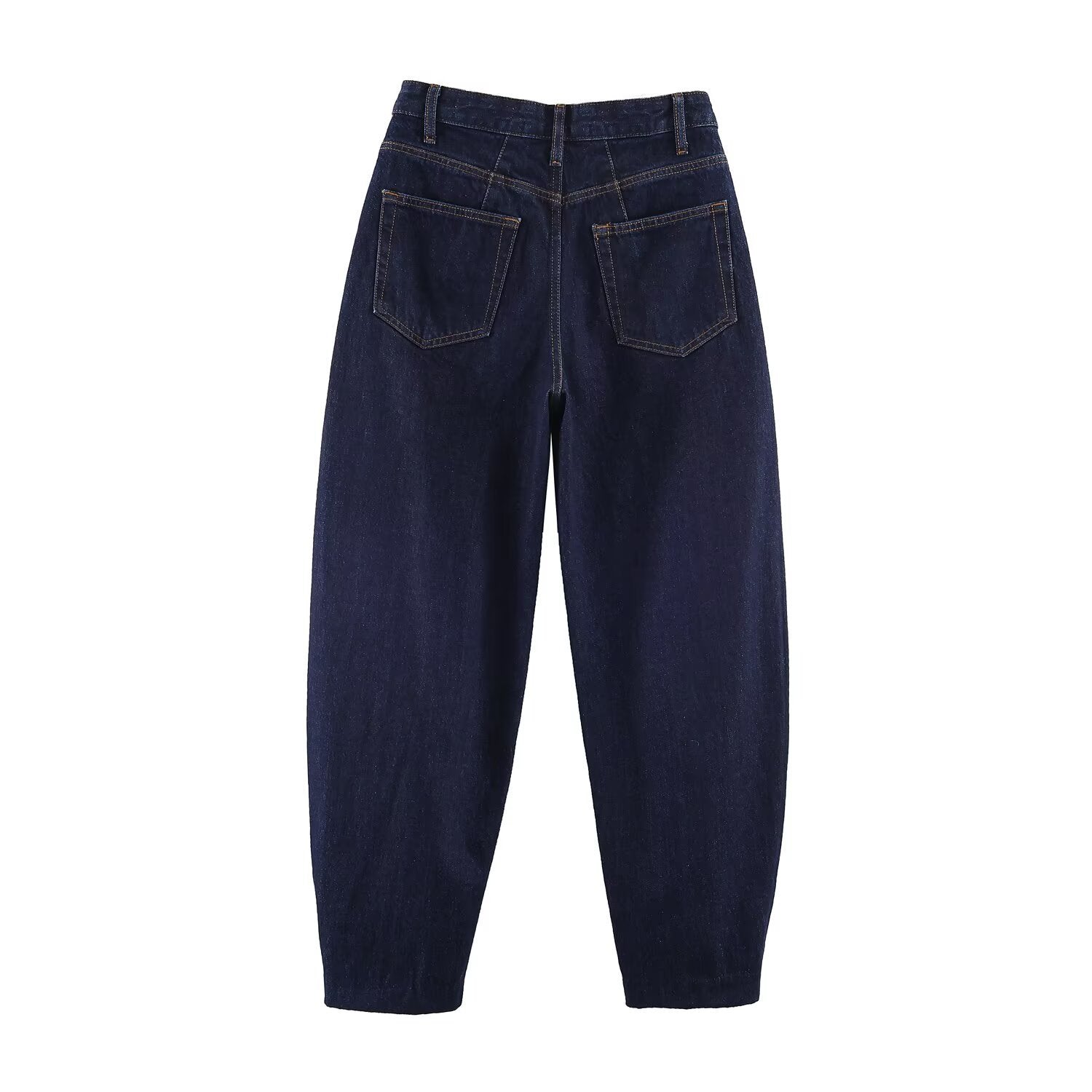 Women High-Waist Balloon Jeans with wide thigh and tapered hem Chichicherry