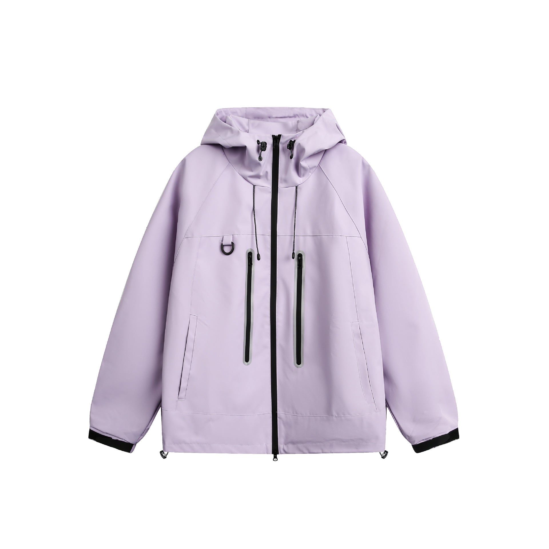 Women's Waterproof Parka Jacket with Hood and Sealed Zippers Chichicherry