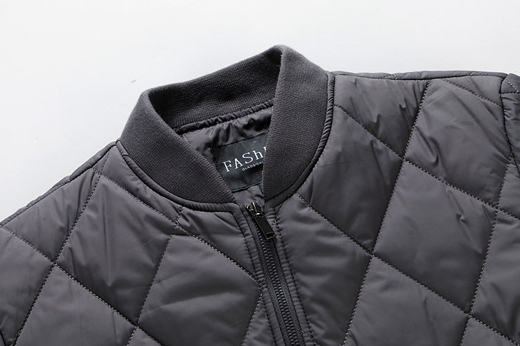 Men's quilted, lightweight padded bomber jacket with diamond quilting Chichicherry