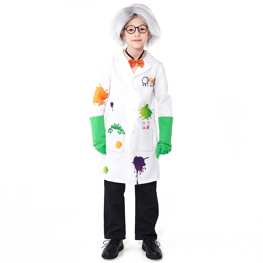 Unisex Lab Coat Costume with Funny Accessories Chichicherry