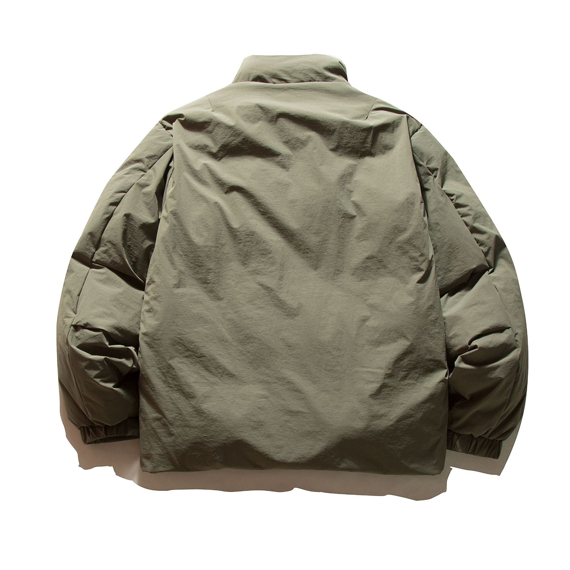 Unisex Boxy-insulated short jacket with padded filling and high stand-up collar Chichicherry