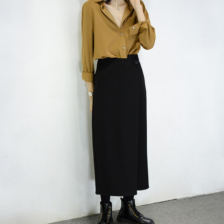 Ladies Elegant and Comfortable Blouse with Stylish Collar Drune