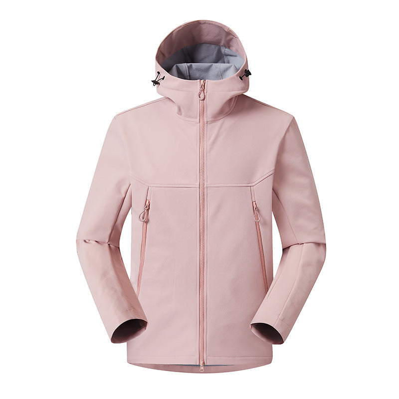 Men's Minimalistic Softshell Hoodie with breathable membrane, concealed zipper pockets, and ergonomic cut Chichicherry