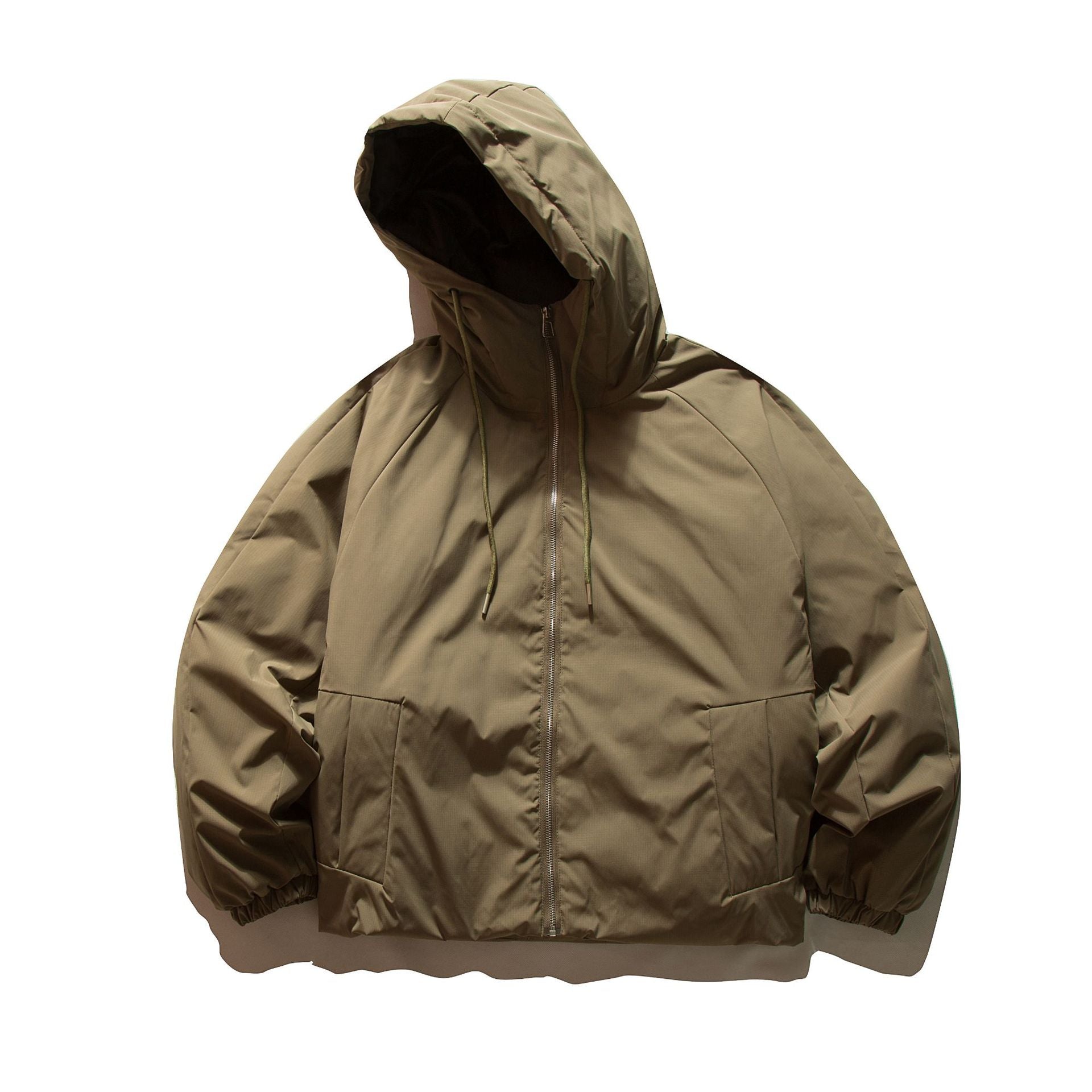 Unisex Boxy quilted hooded jacket with thermal insulation and elastic cuffs Chichicherry