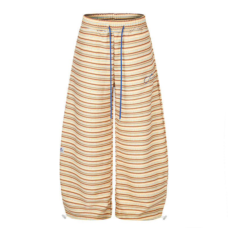 Women's Wide Palazzo Lounge Pants with Drawstring Waist and Adjustable Hem Cords Chichicherry