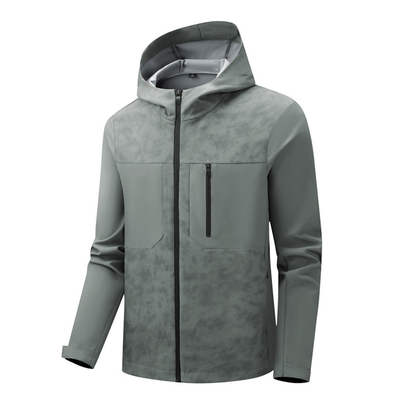 Men's Urban Softshell Hybrid with water-repellent coating, hood and chest zipper Chichicherry