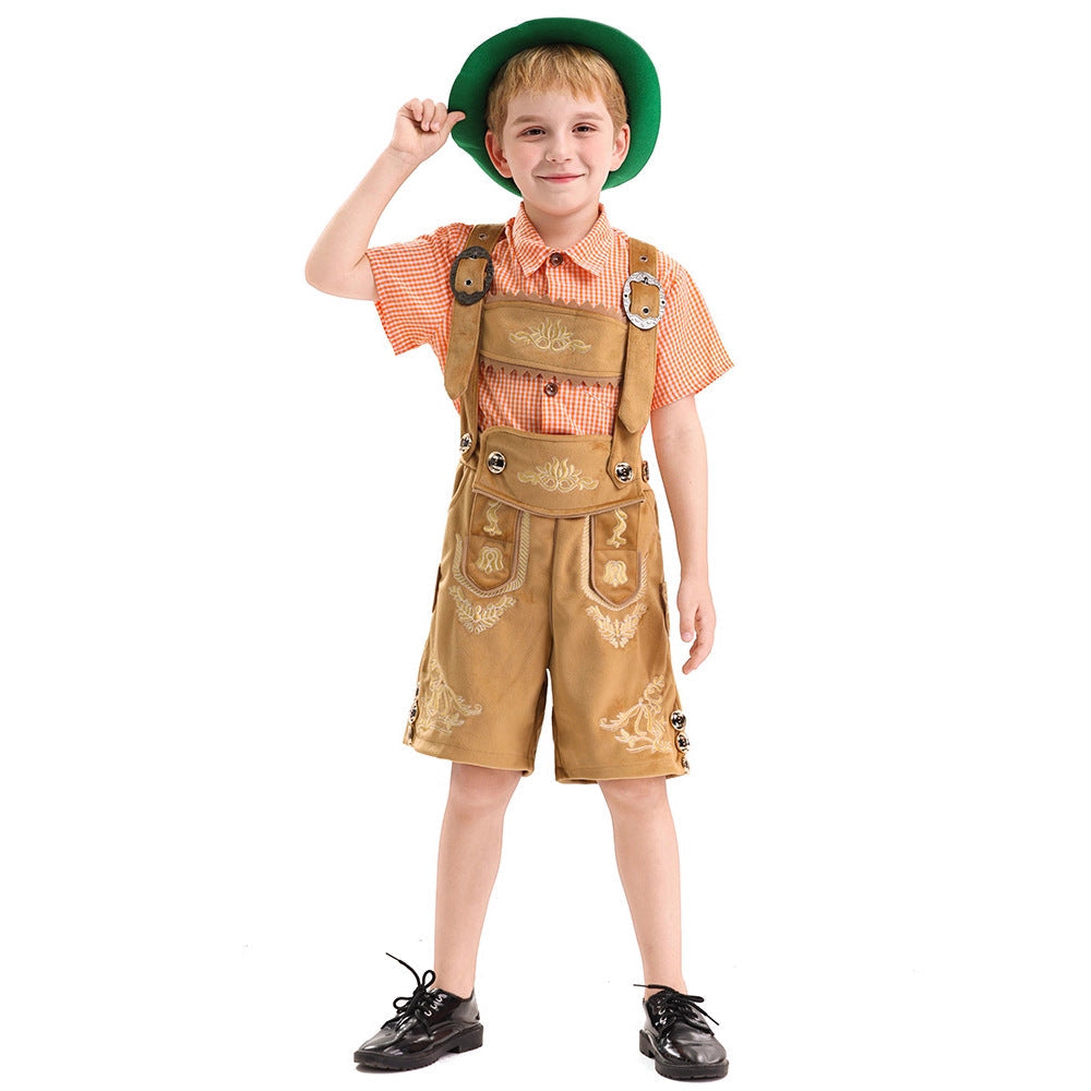 Boys' traditional embroidered overalls Chichicherry