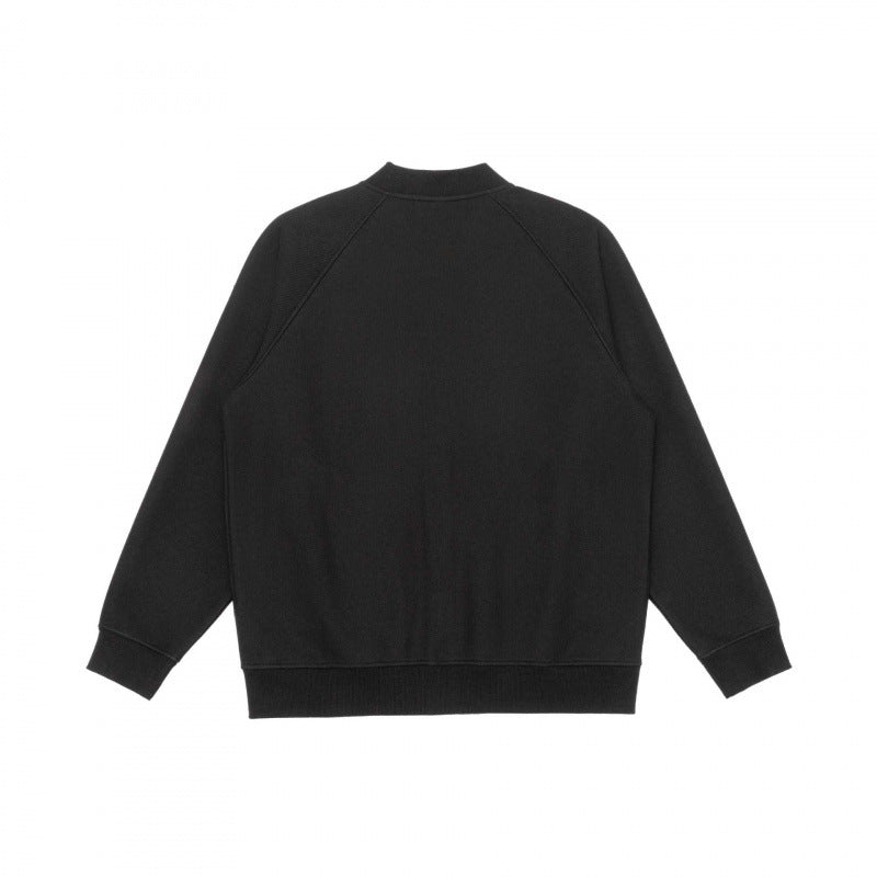Unisex leisure bomber jacket in boxy cut with contrast zipper Chichicherry