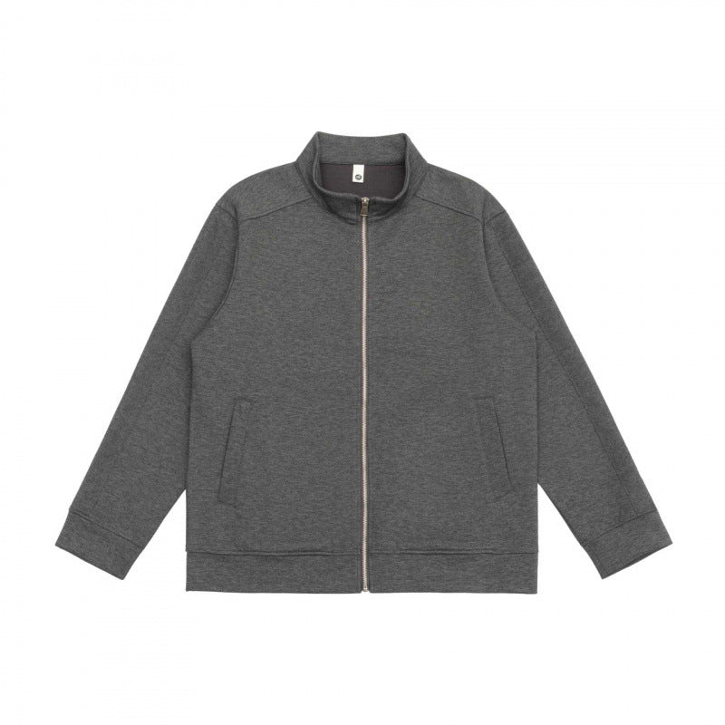 Unisex Boxy Training Jacket with full zip, stand-up collar and inset side piping Chichicherry