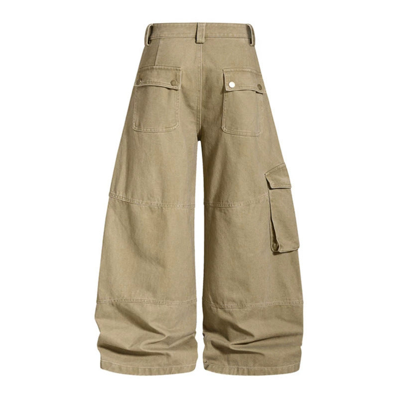 Women High-Cut Baggy Culotte with Multi-Cargo Pockets Chichicherry