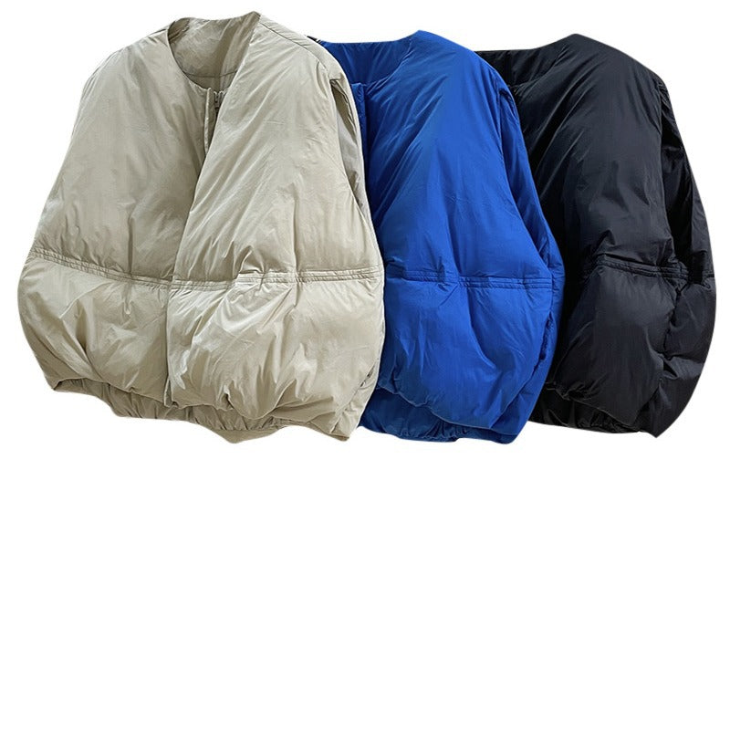 Women Boxy quilted thermo vest with stand-up collar and full-length zipper Chichicherry