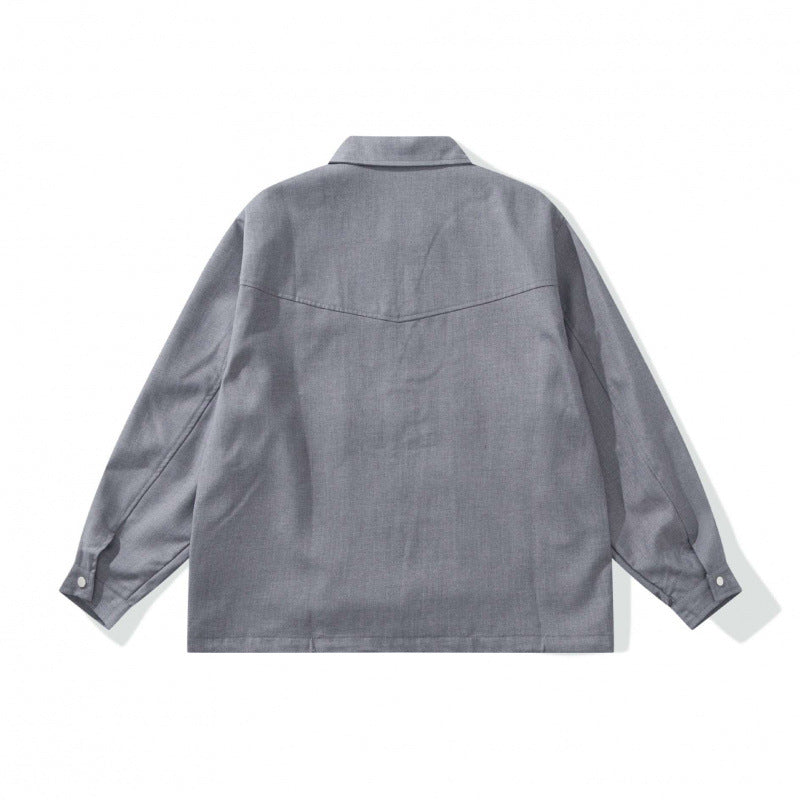 Unisex Kastige Worker-Overjacket made of canvas with full-length zipper, chest flap pocket and patch hand pockets Chichicherry