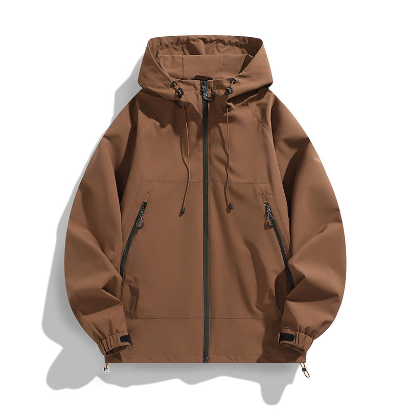 Men's Technical Wind and Water Repellent Hooded Jacket with Adjustable Hem Chichicherry