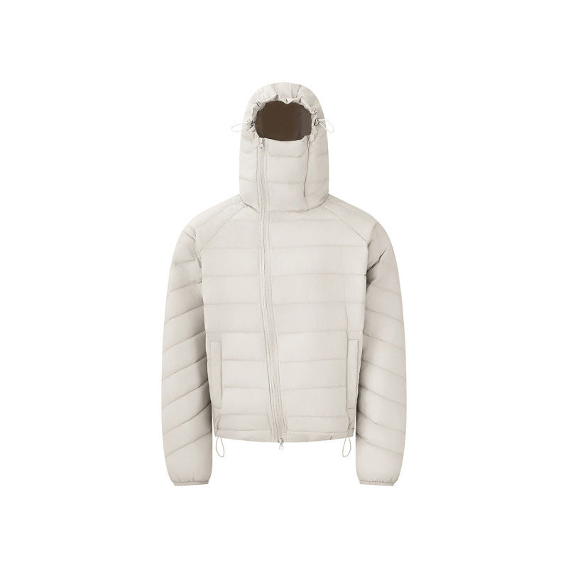 Unisex lightweight padded hooded jacket with thermo insulation, stand-up collar and concealed zipper Chichicherry