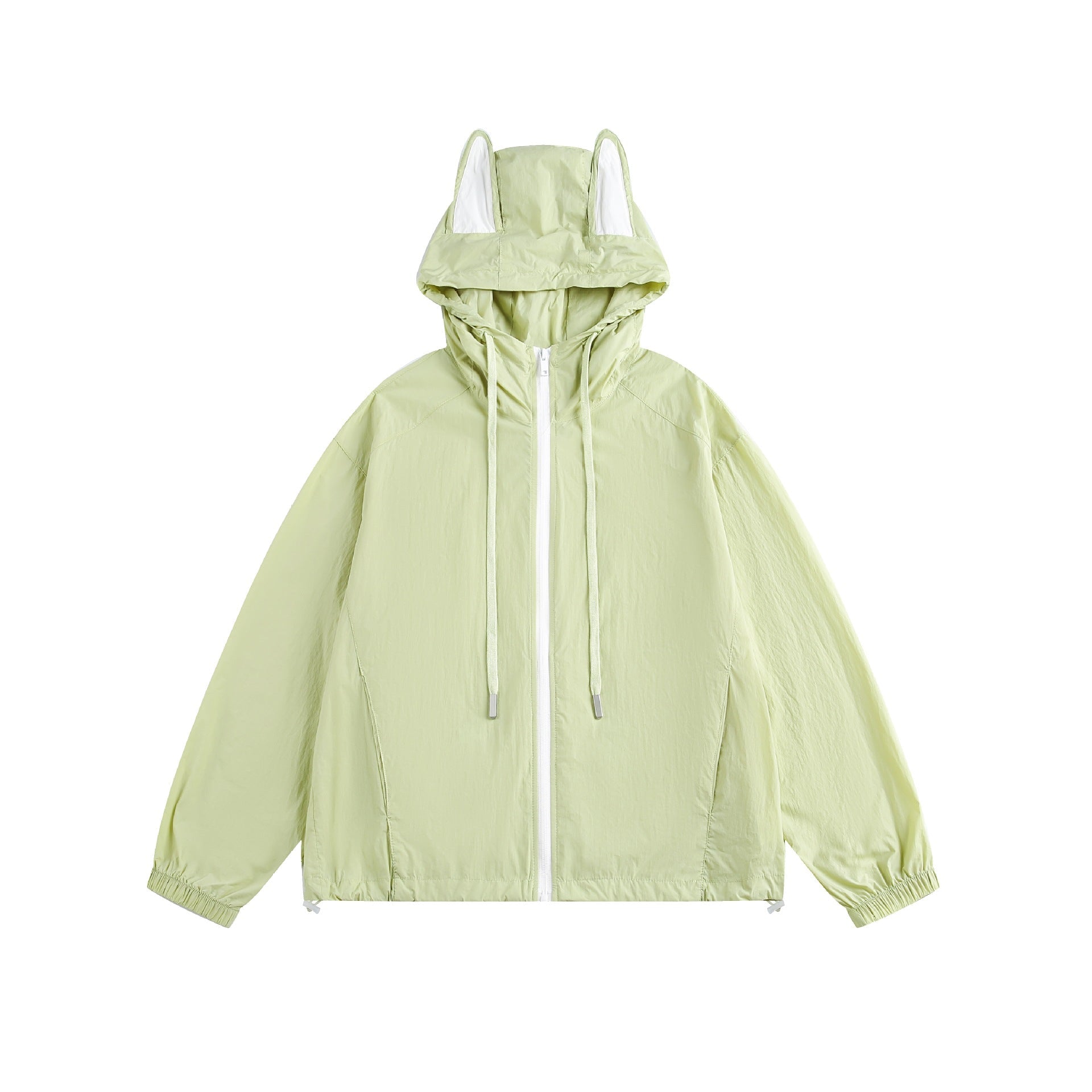 Ladies Light Hooded Anorak with Ear Appliqué and Drawstring Chichicherry