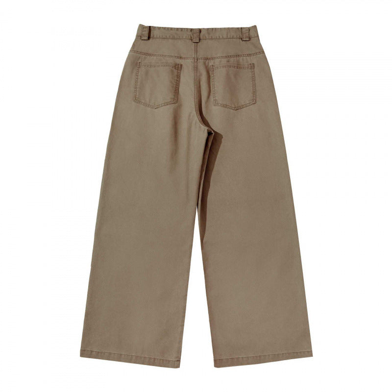 Women's wide cargo pants with tiered seam, high waist and wide leg Chichicherry