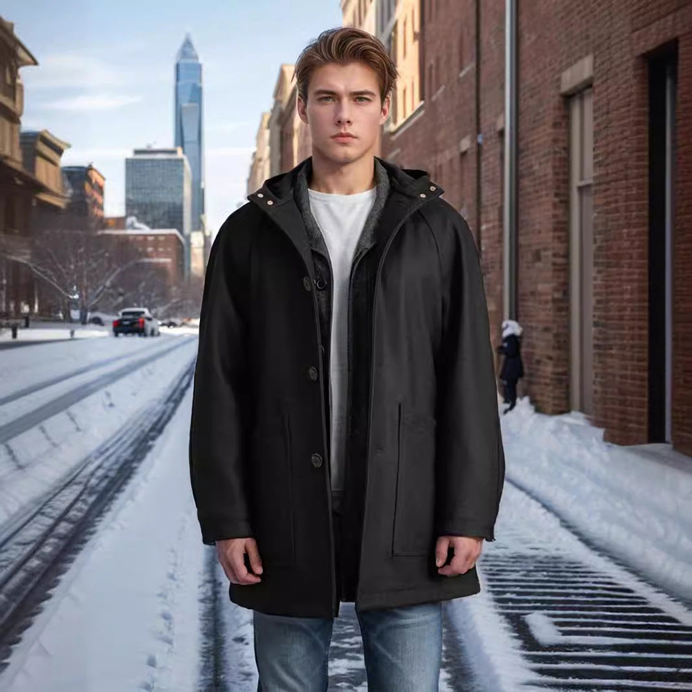 Men's oversized hooded coat with teddy lining Chichicherry