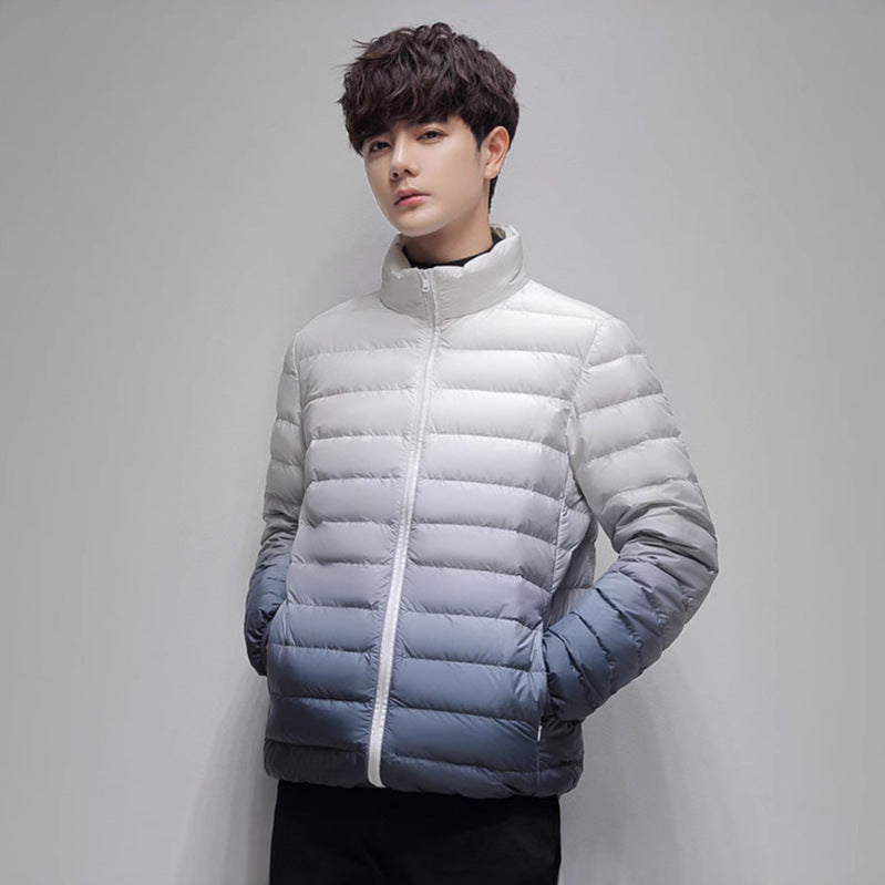 Men's lightweight padded quilted jacket with stand-up collar and thermal lining Chichicherry
