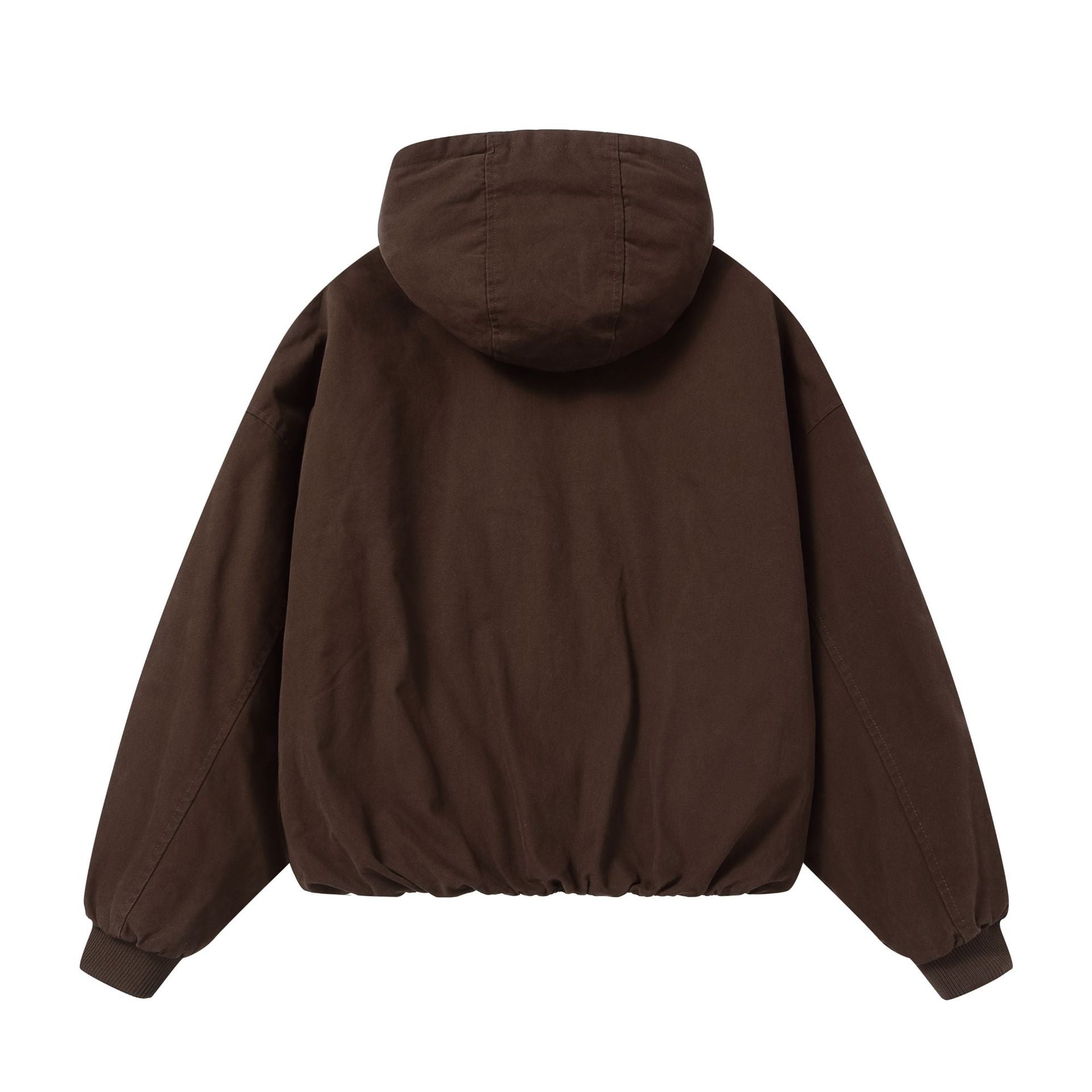 Men's Padded Hoodie with Faux Fur Lining and Elastic Hem Chichicherry