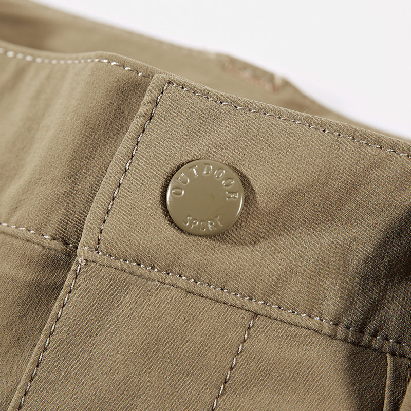 Men's Technical Trekking Cargo Pants with Pre-shaped Knees and Integrated Belt Solution Chichicherry