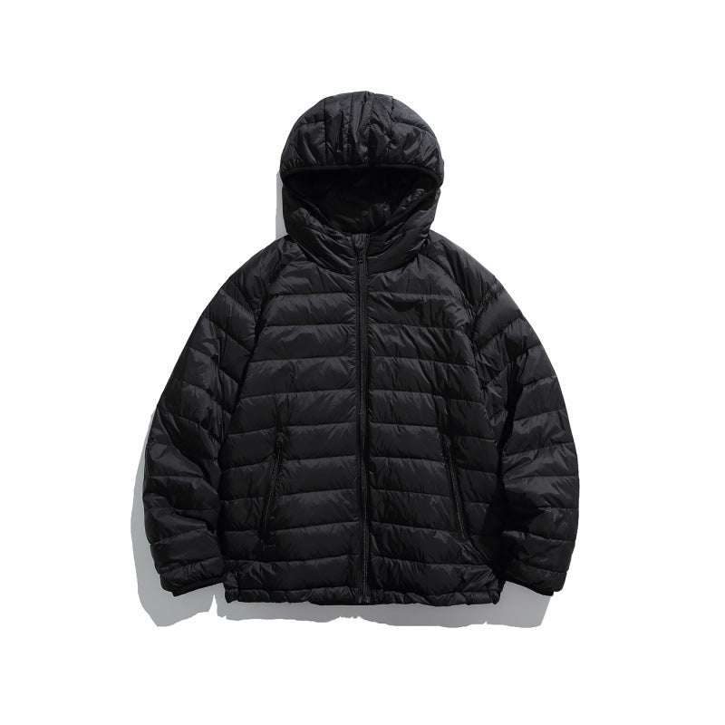 Unisex Ultralight Quilted Hooded Jacket with Thermal Insulation and Zipper Pockets Chichicherry