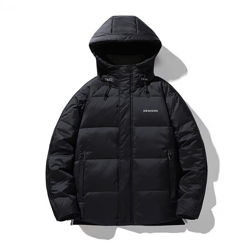 Men's quilted winter jacket with hood and thermal lining Chichicherry