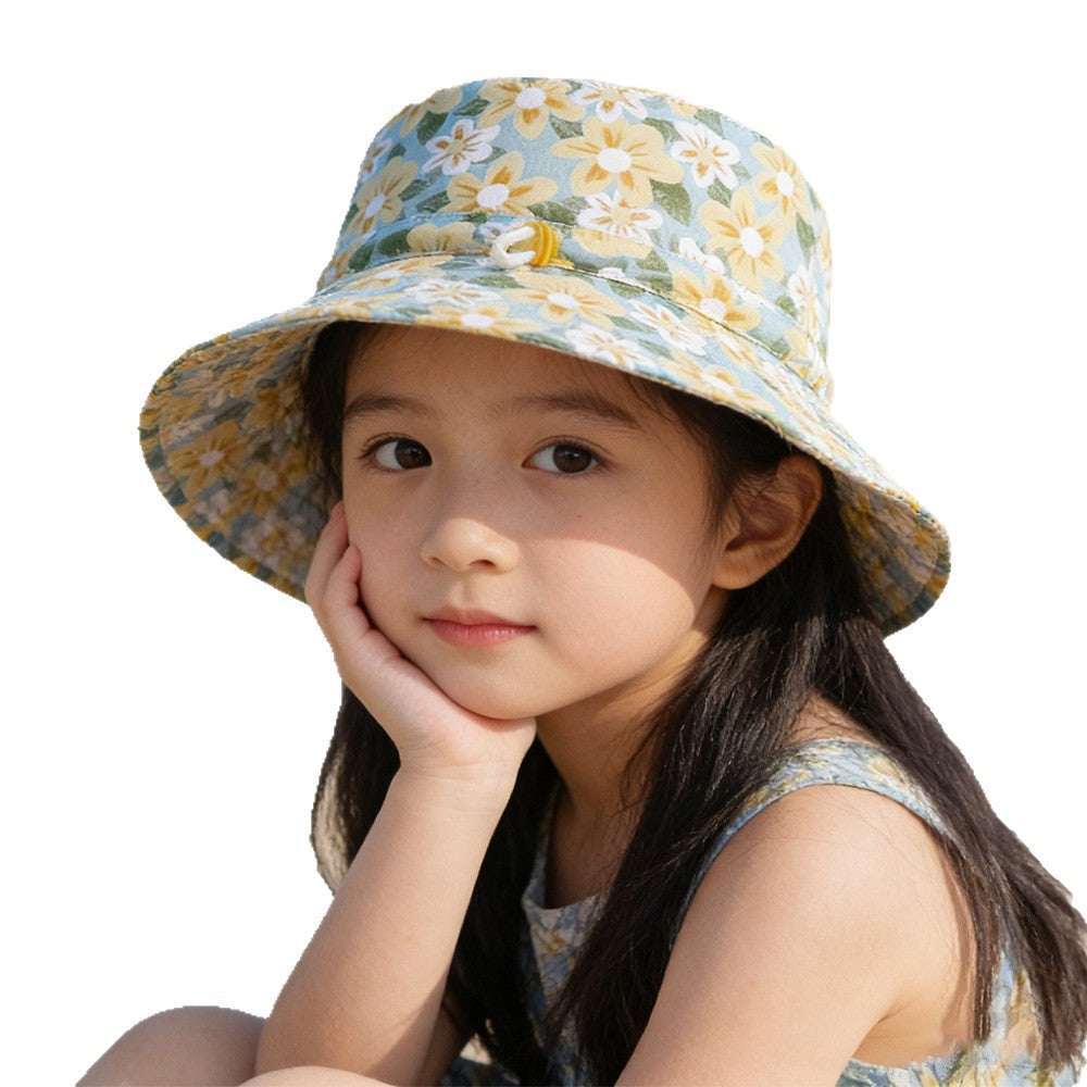 Unisex nan sun hat for children with adjustable chin strap, wide brim and high UV protection Chichicherry