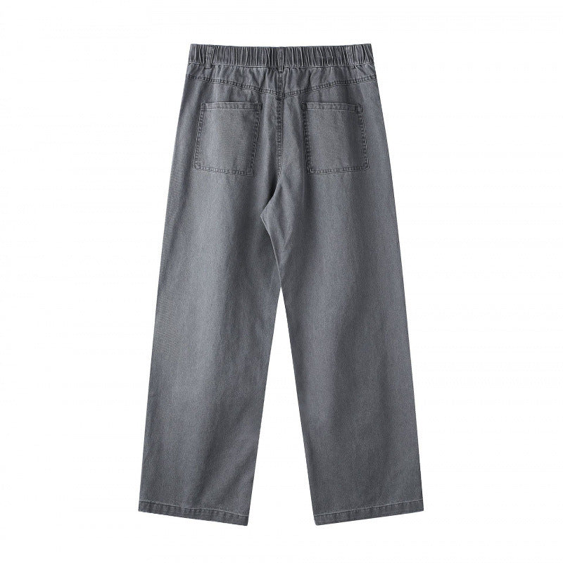 Women's Wide Highwaist Culotte Pants with Elastic Waistband and Straight Leg Chichicherry