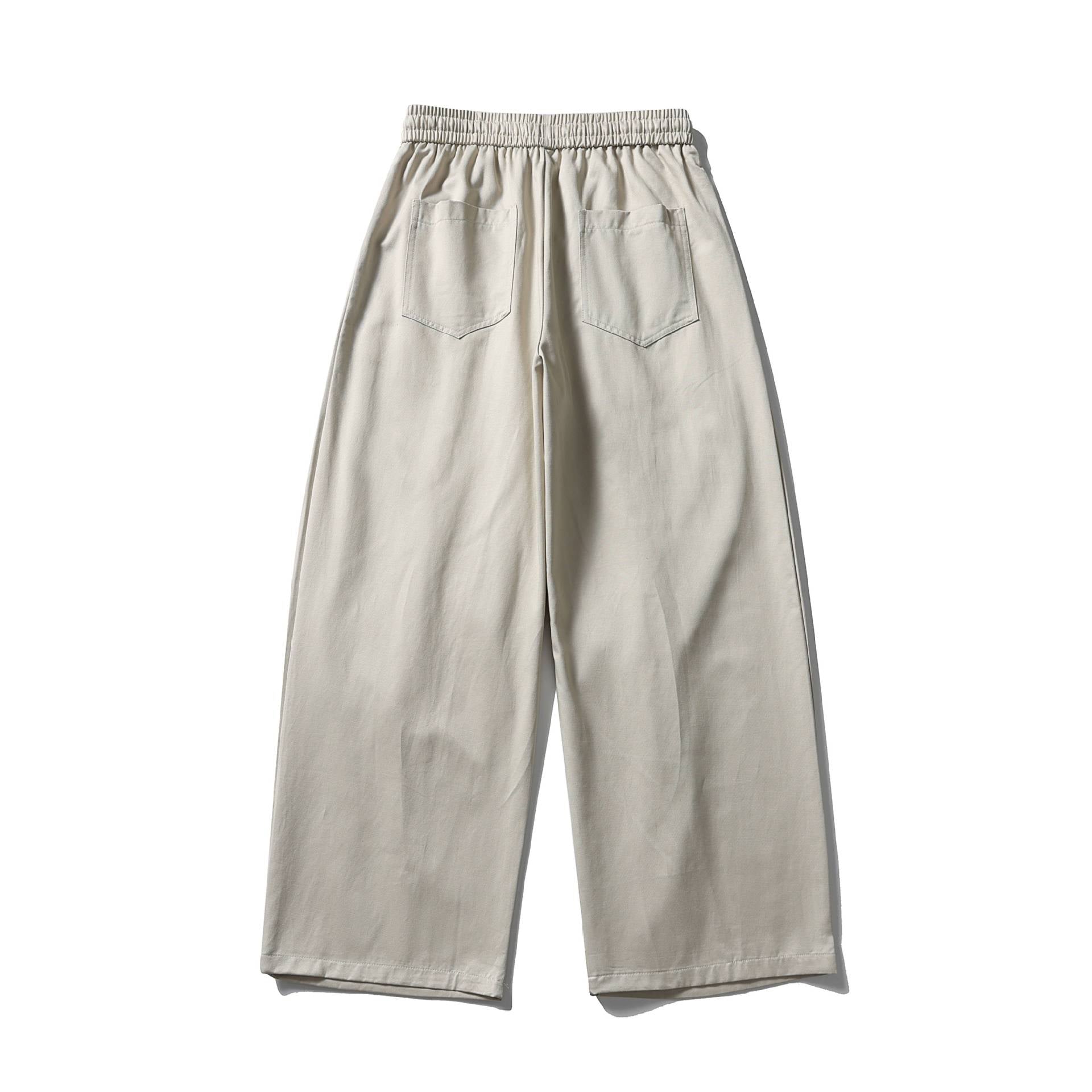 Women's Wide Culotte Pants with High Elastic Waistband and Drawstring Chichicherry