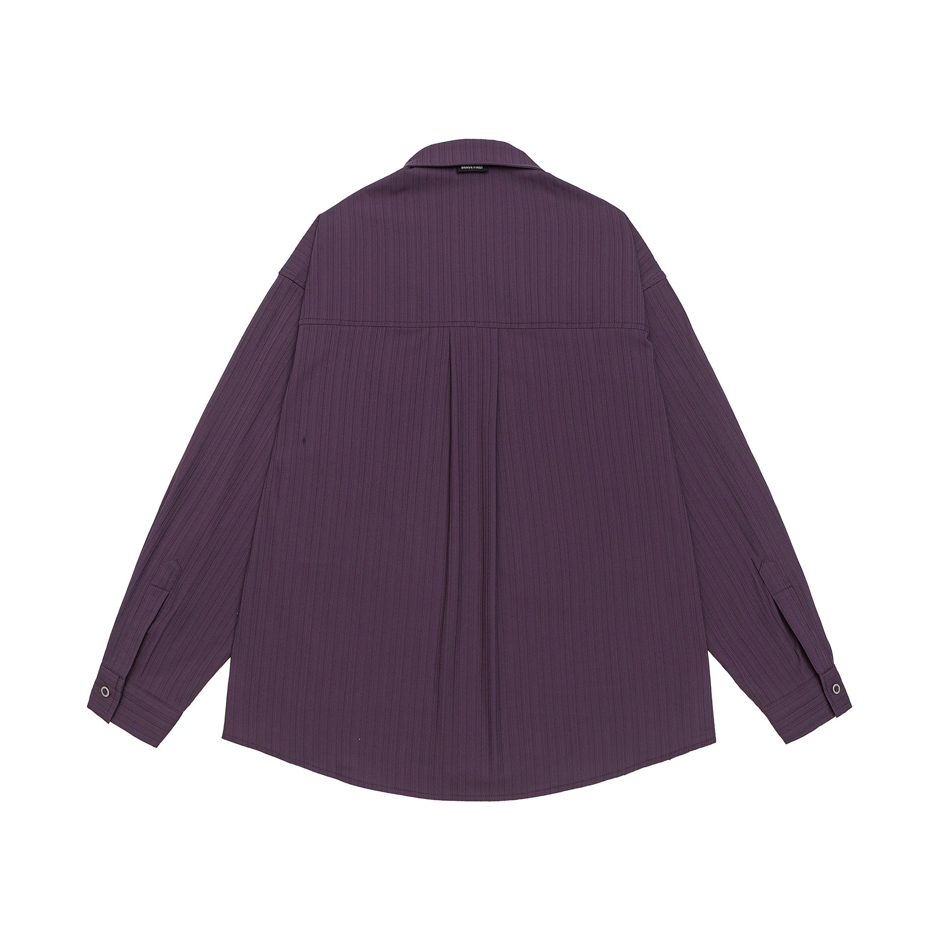 Unisex Oversize shirt with fine ribbed texture, breast pocket and Kent collar Chichicherry