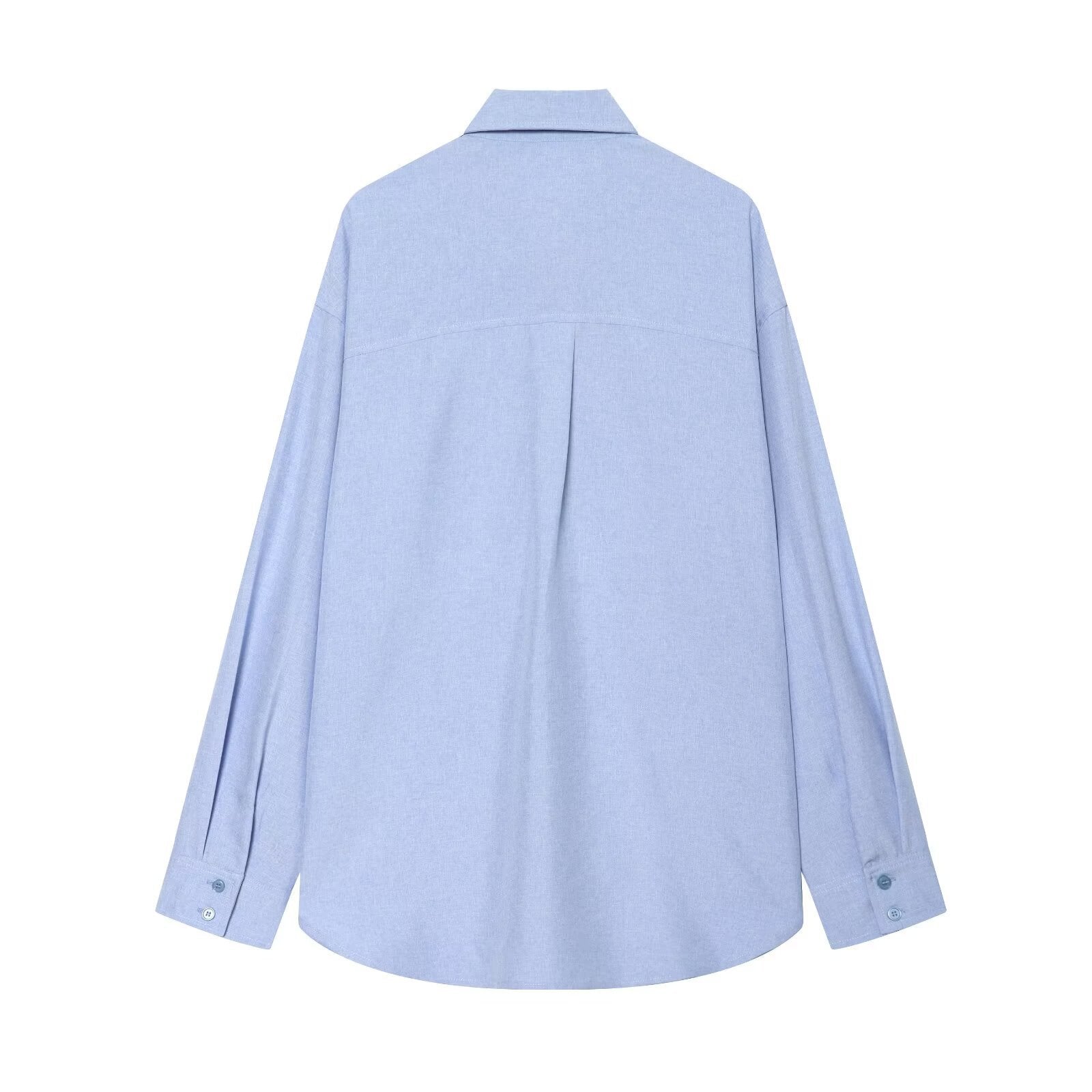 Women Oversize Shirt Jacket with Drawstring, Decorative Knot Closure and Shirt Collar Chichicherry