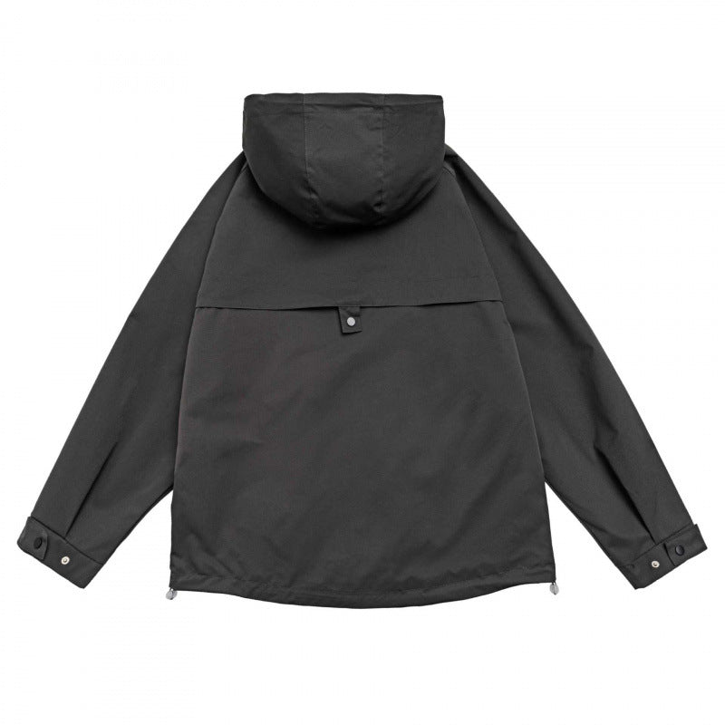 Unisex Oversized Utility Parka with hood, concealed front placket and multifunctional pockets Chichicherry