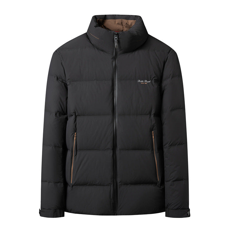 Men's quilted jacket with thermal insulation and high stand-up collar Chichicherry
