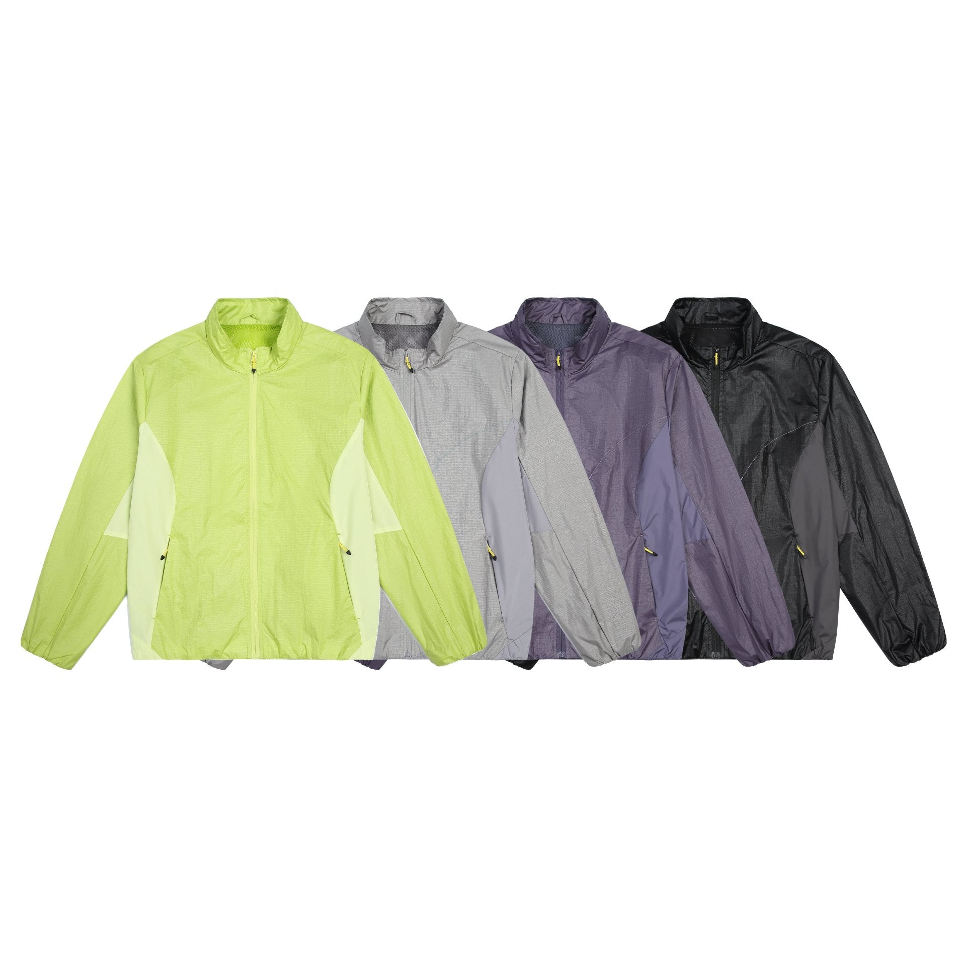 Women's Ultralight Running and Wind Jacket with Stand-Up Collar and Mesh Lining Chichicherry