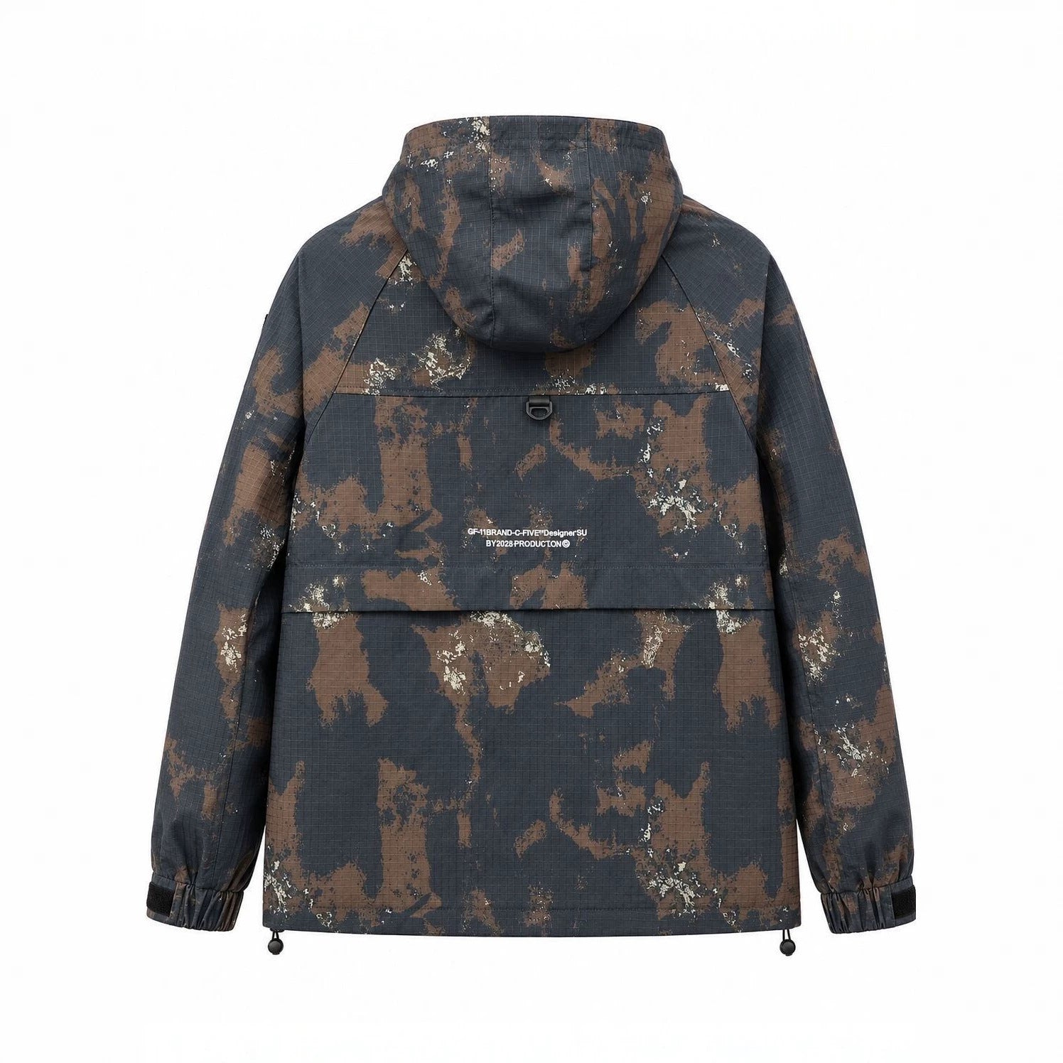 Men's Technical Camouflage Parka with Hood and Ripstop Outer Material Chichicherry