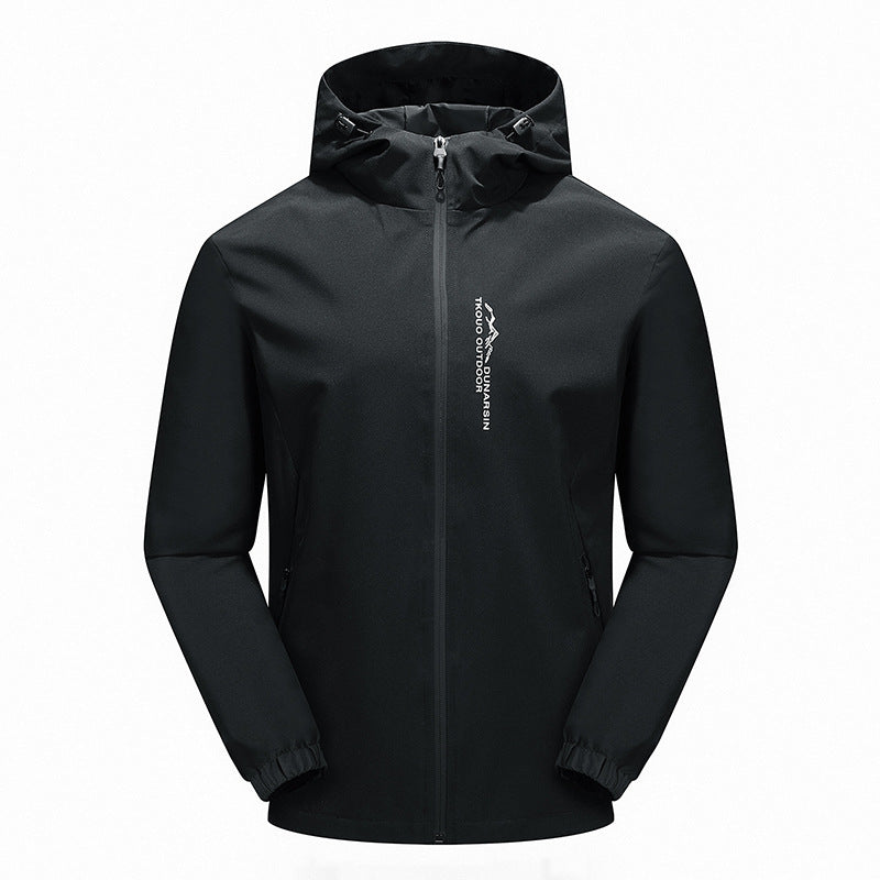 Men's Ultralight Rain Jacket with Hood, Water-Repellent Membrane and Taped Seams Chichicherry