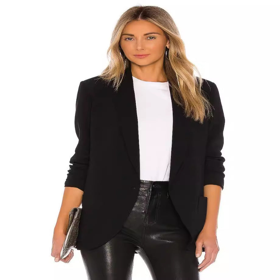 Women's High-Waisted Vegan Leather Pants with Slim Fit and Slight Flare Chichicherry